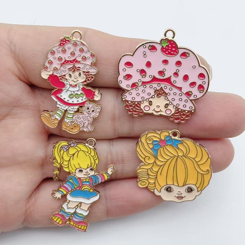 Model Kit Girl - 10pcs Cute Little Girl Enamel Metal