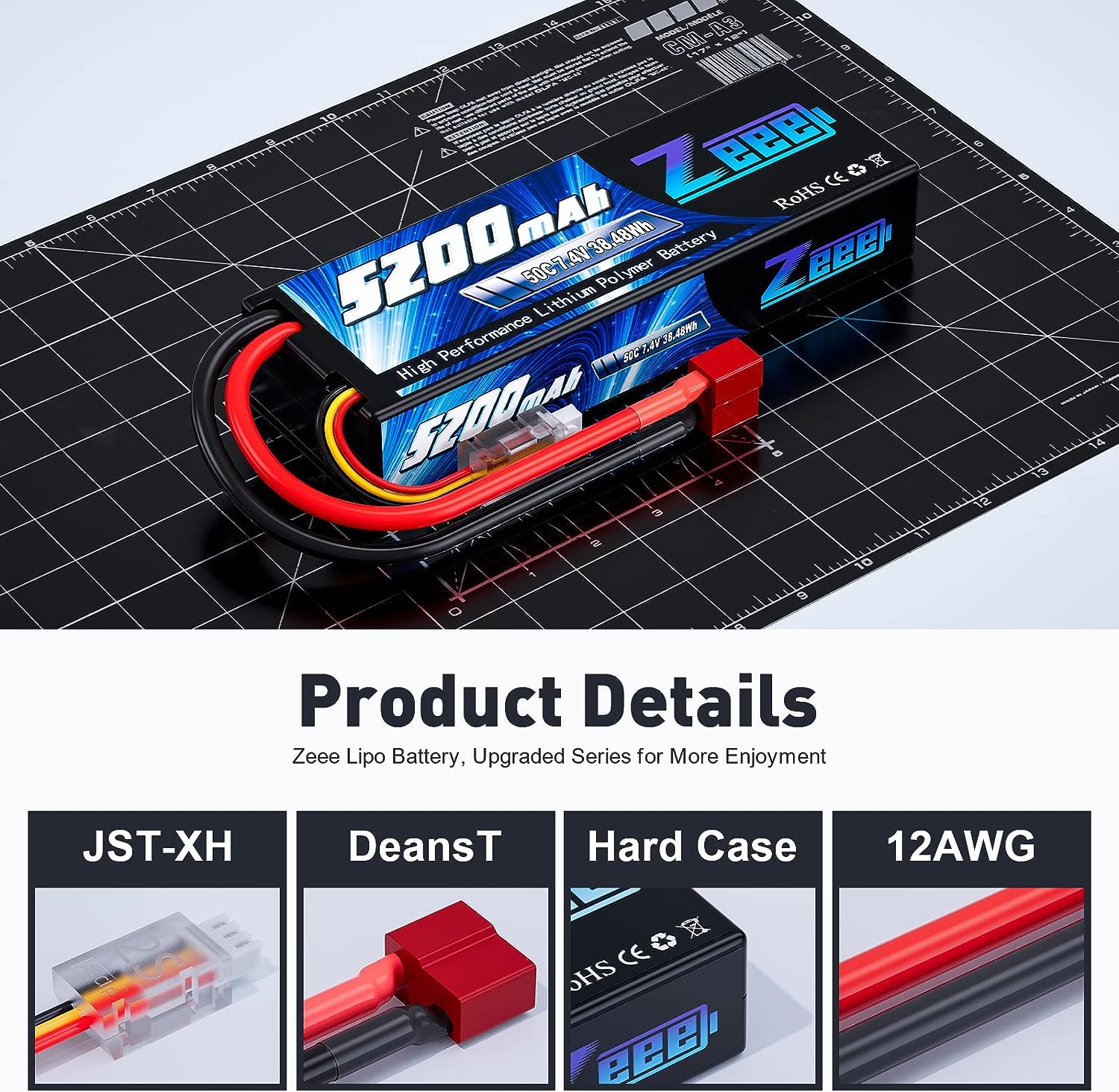 Zeee 5200mAh 2S RC Lipo Batter - Model Kit Helicopter review and price