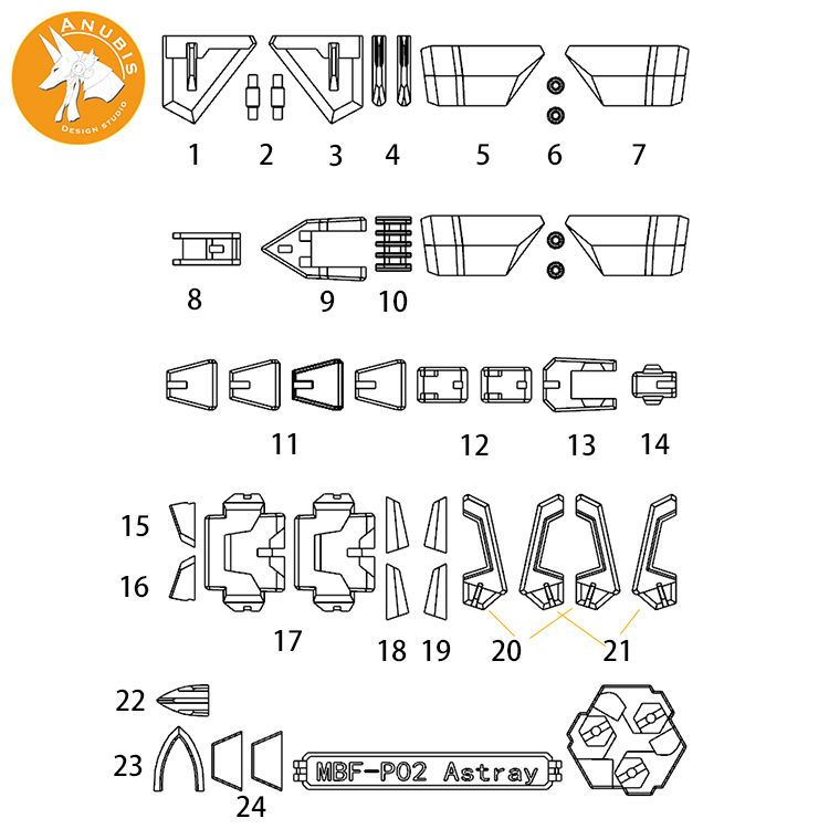 Detail Upgrade Parts for MG Re - Model Kit Anubis review and price