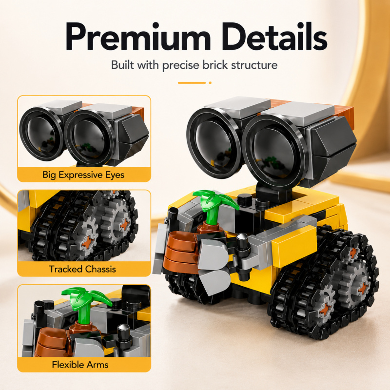 Mini Robot Building Blocks Set - Model Kit Accessories review and price