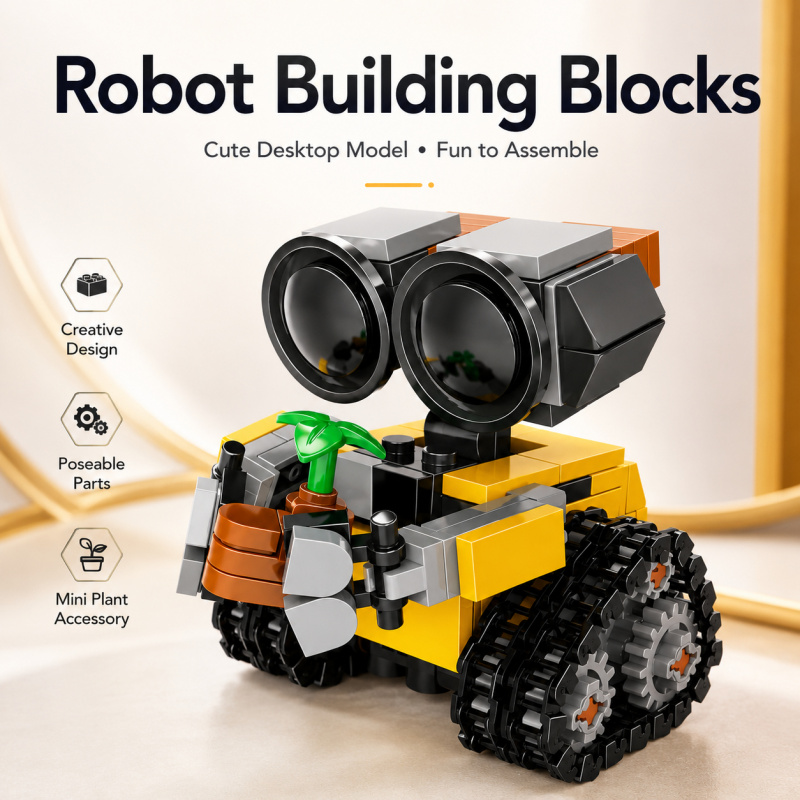 Mini Robot Building Blocks Set - Model Kit Accessories review and price