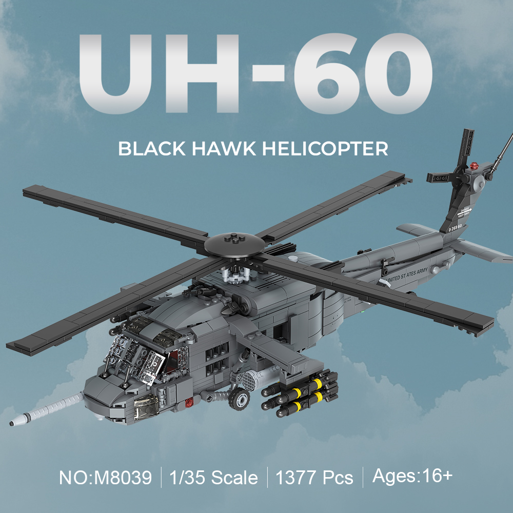 MISINI M8039 1:35 UH-60 Black  - Model Kit Helicopter review and price