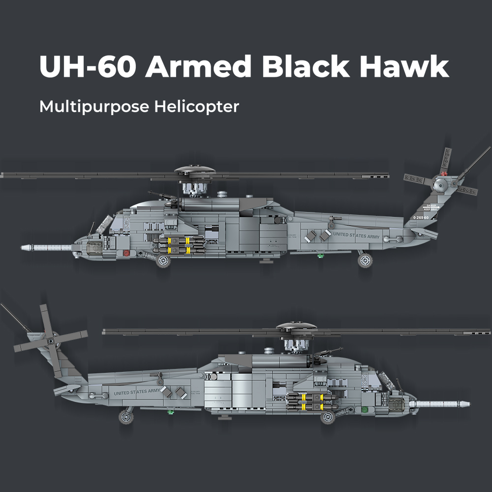 MISINI M8039 1:35 UH-60 Black  - Model Kit Helicopter review and price