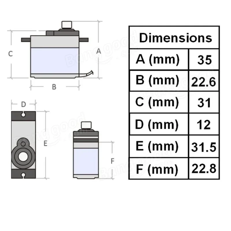 4PCS MG92B 13.8g 3.5KG Torque  - Model Kit Helicopter review and price
