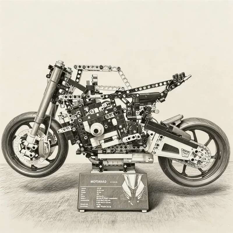 1920pcs Motorcycle Building Bo - Model Kit Anubis review and price