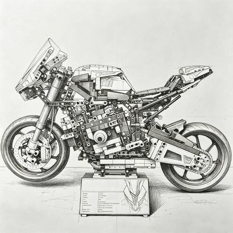 1920pcs Motorcycle Building Bo - Model Kit Anubis review and price