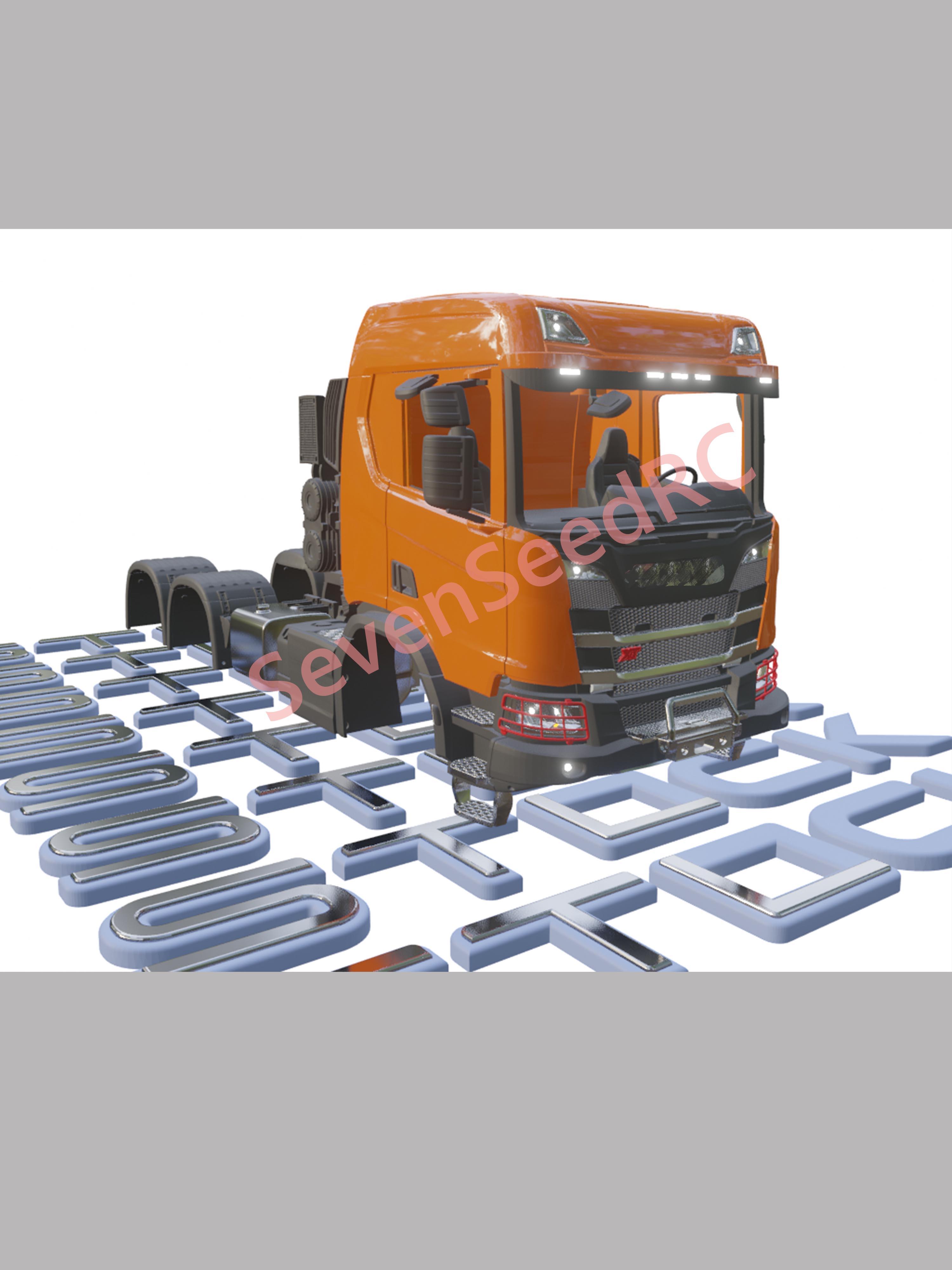 3d Printed Truck KIT SCANI XT  - Model Kit Jdm review and price