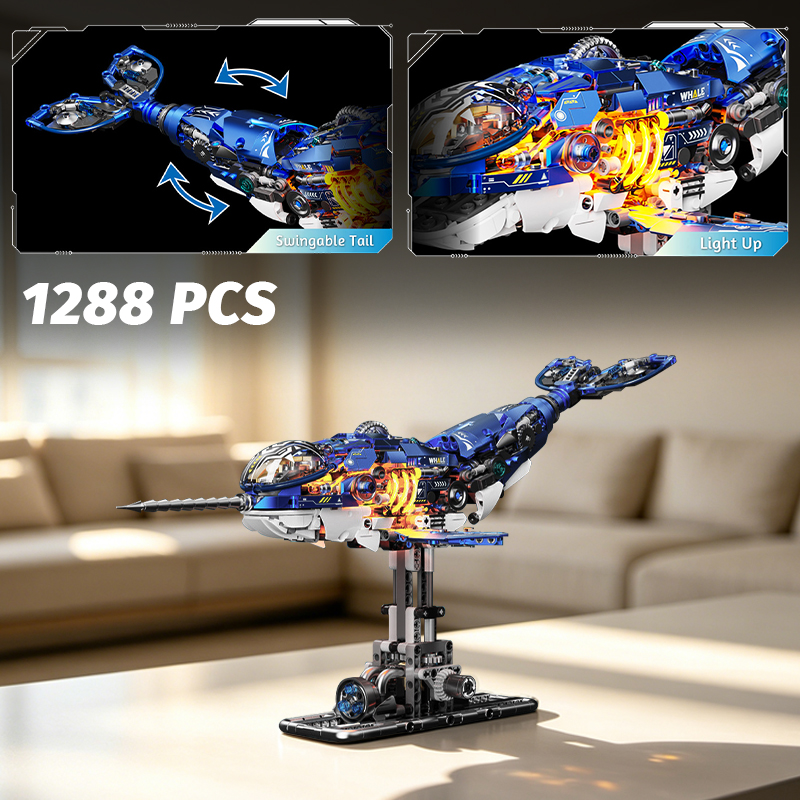 1288 PCS Mecha Narwhal Brick M - Model Kit Anubis review and price