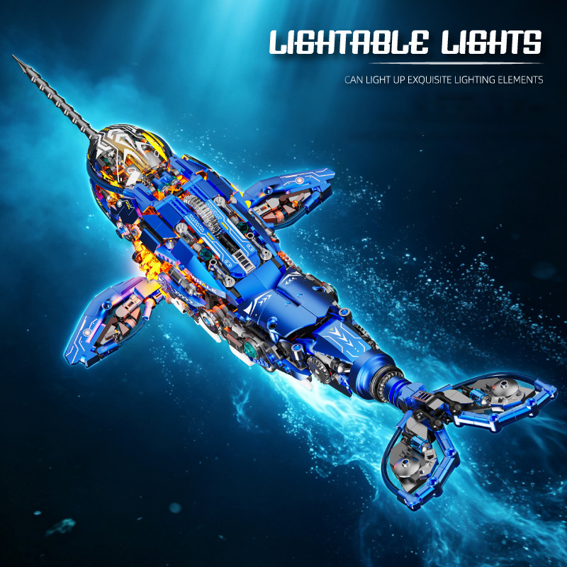 1288 PCS Mecha Narwhal Brick M - Model Kit Anubis review and price