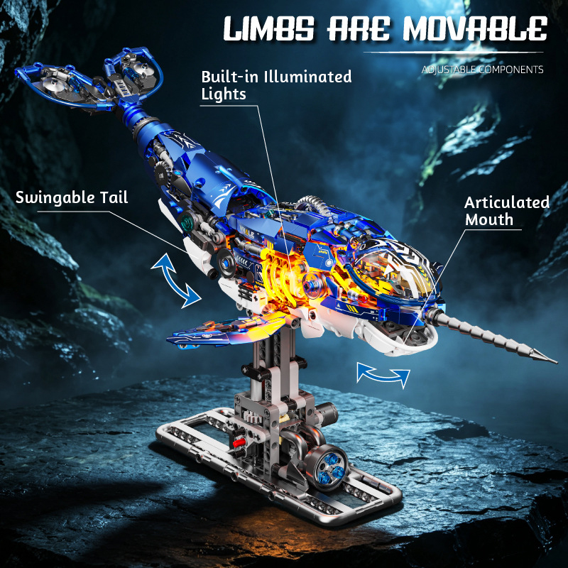 1288 PCS Mecha Narwhal Brick M - Model Kit Anubis review and price