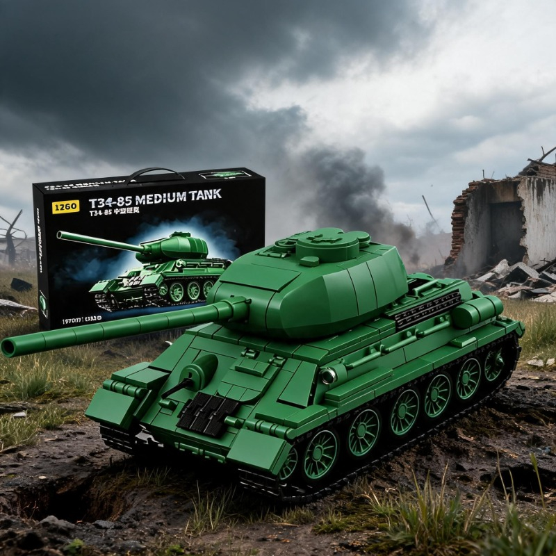 T34-85 Tank Model Kit 1263PCS  - Model Kit Quick review and price