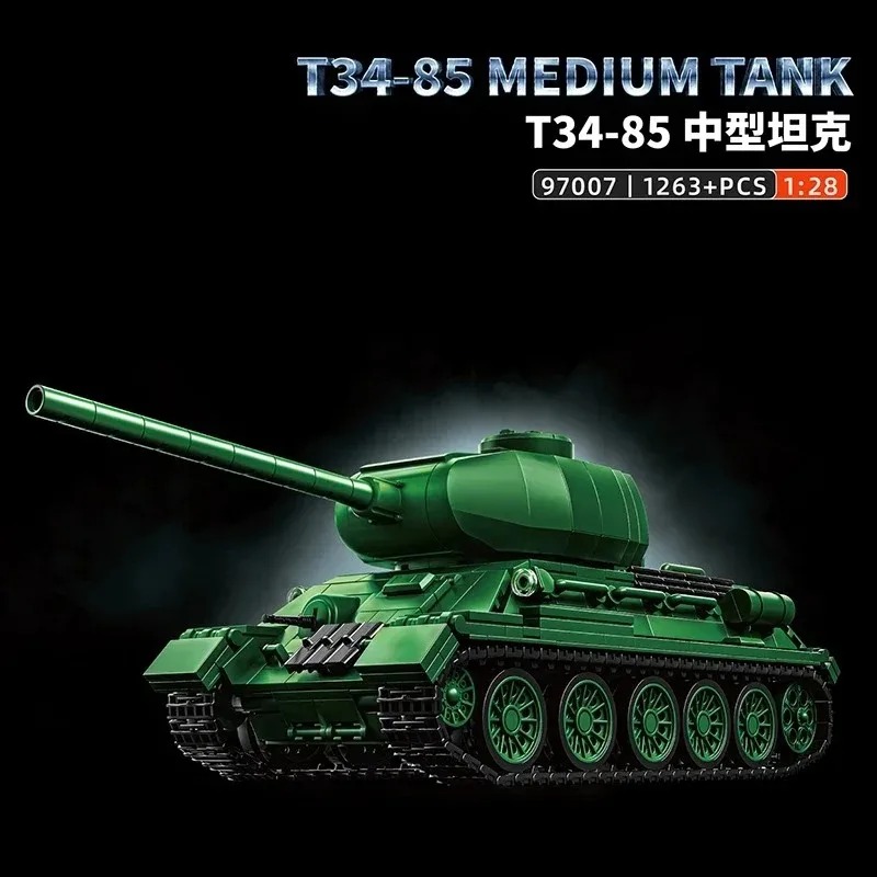 T34-85 Tank Model Kit 1263PCS  - Model Kit Quick review and price