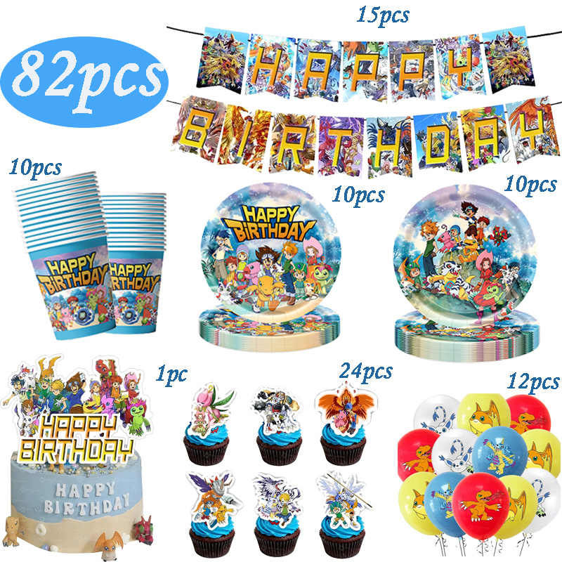 Digimon Themed Birthday Party  - Model Kit Digimon review and price