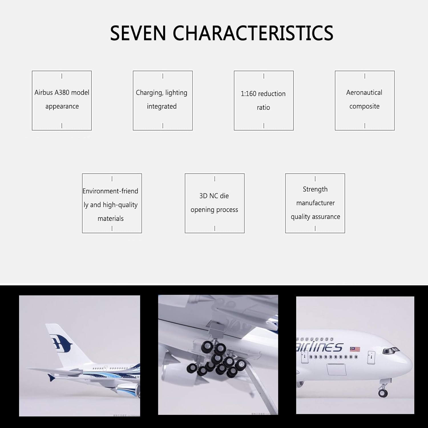 1:160 Scale Malaysia Airlines  - Model Kit Simulator review and price