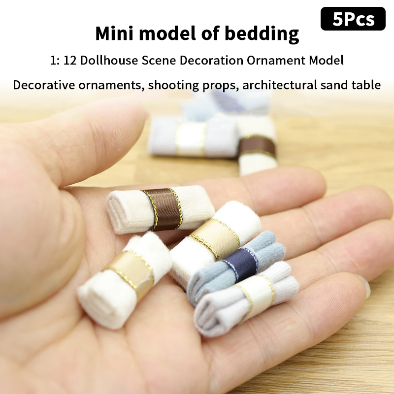 5Pcs 1/12 Dollhouse Mini Quilt - Model Kit Simulator review and price